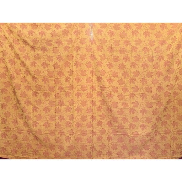 Maple Leaf Autumn Fall Harvest Tablecloth 60" x 84" Rustic - Picture 6 of 6
